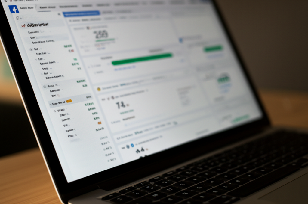 Facebook Ads Dashboard with blurred client information